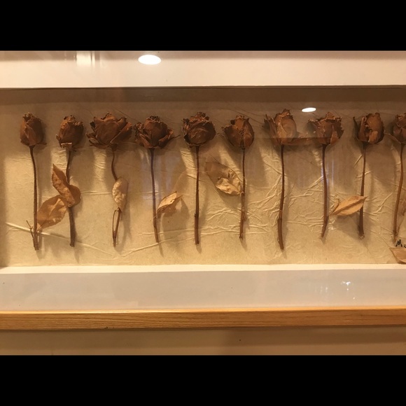 handmade Other - DRIED ROSES IN A SHADOW BOX